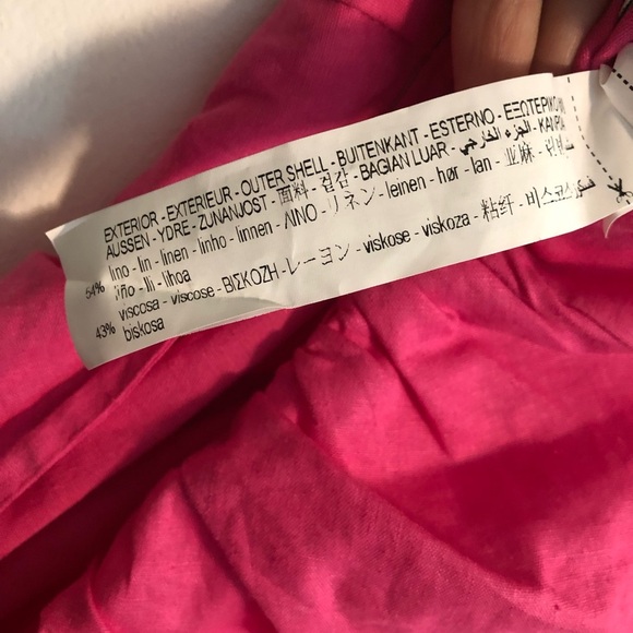 Zara Pink mini Dress Size M Summer ruffles Cocktail Party Wedding Strappy Beaded - Picture 7 of 9